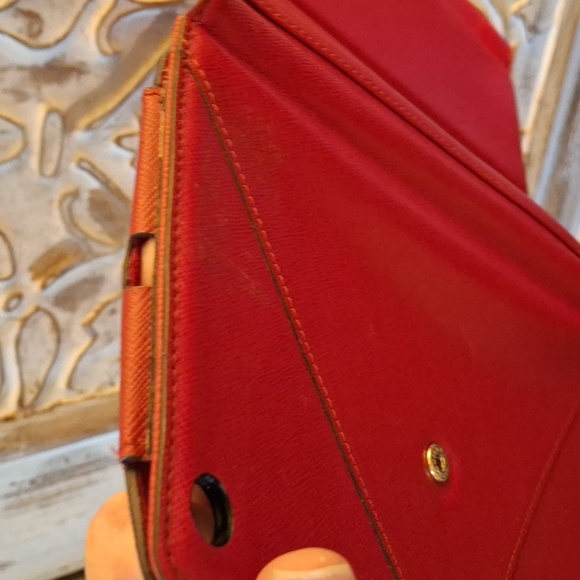 MICHAEL KORS Apple Ipad Mini Red Saffiano Leather Clutch Display Case.  - Picture 9 of 16